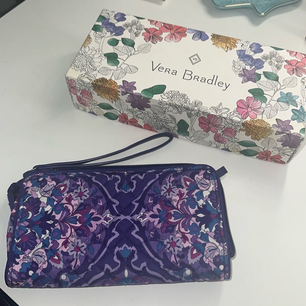 Vera Bradley Regal Rosette Wristlet
